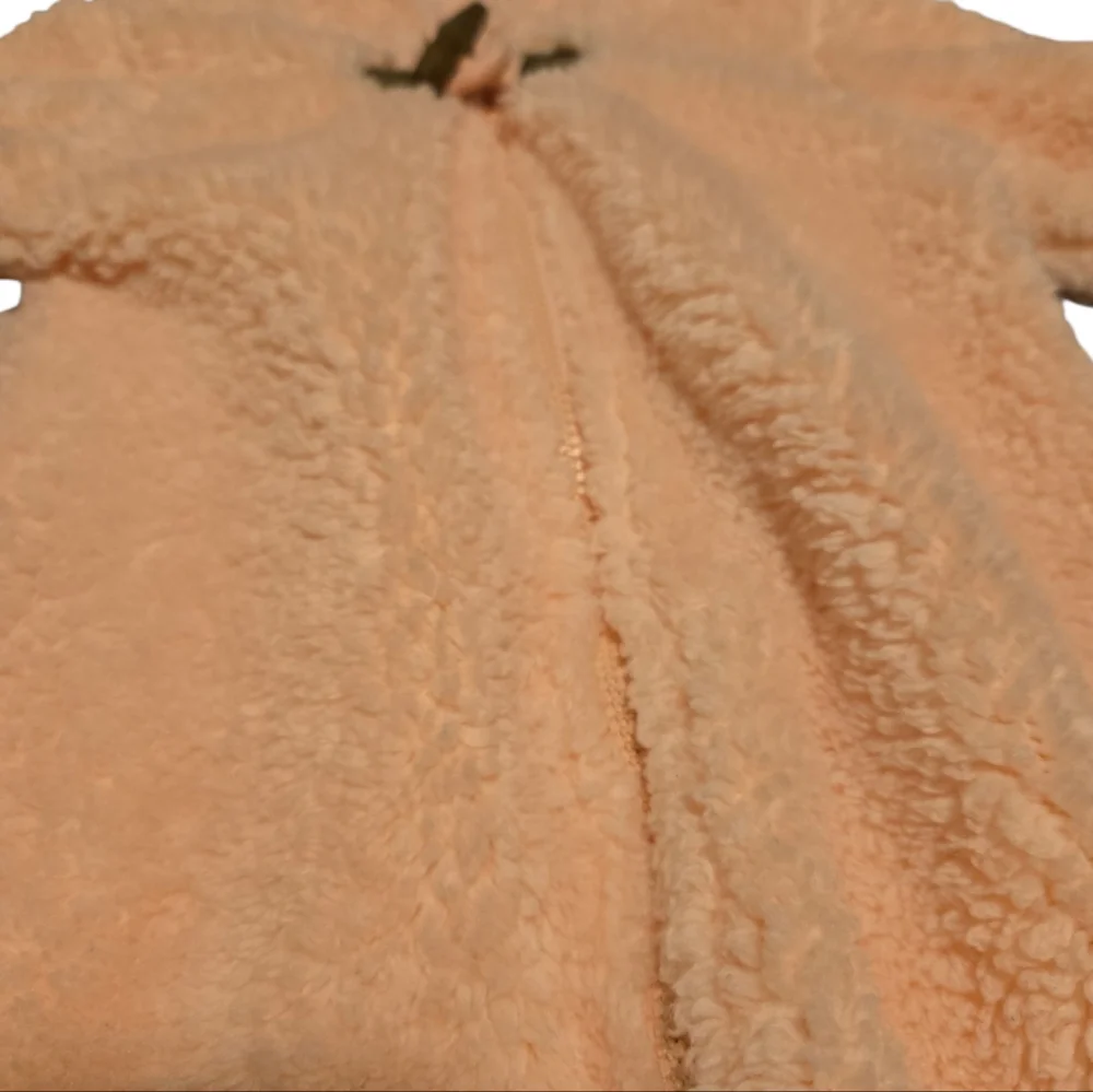Carter's Peach Fleece Kids Footie